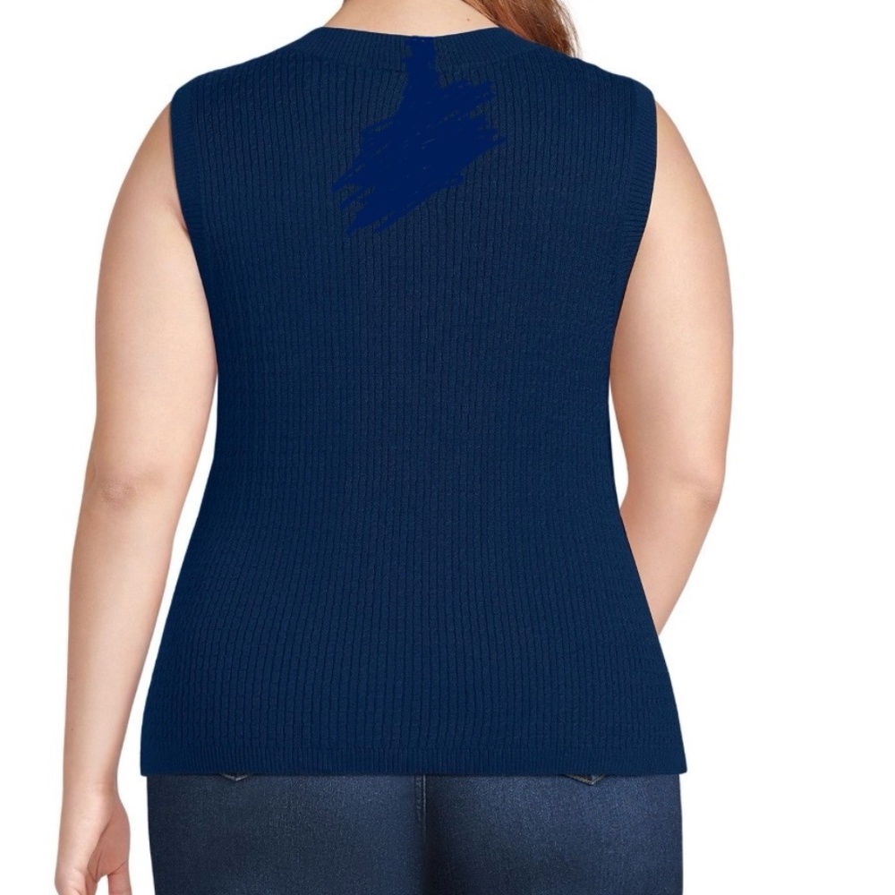 LAND’S END WOMENS PLUS SIZE SLEEVELESS SWEATER